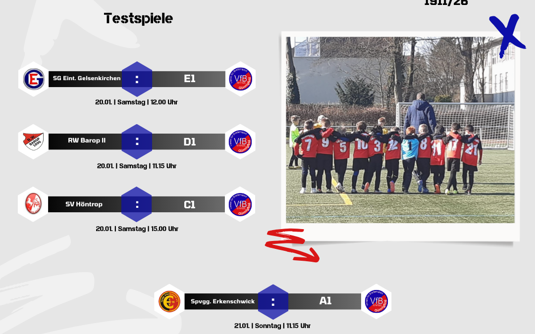 Erste Jugend Testspiele in 2024