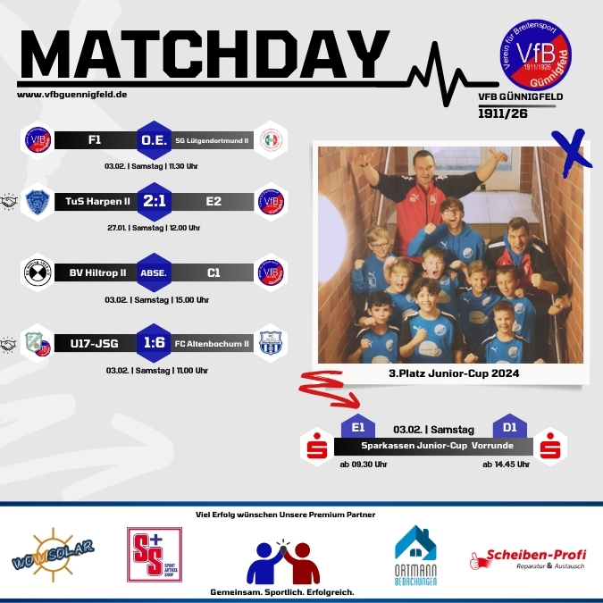 Junior-Cup & weitere Testspiele
