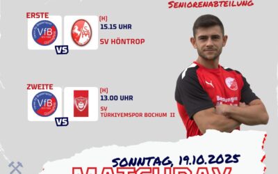 MATCHDAY – Sonntag, 19.10.2025!